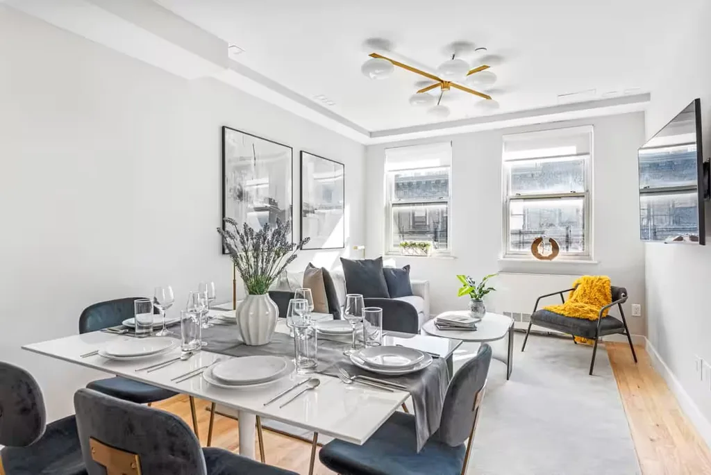 Dining Area — 3BR Penthouse Suite with Massive Private Rooftop — The Sixty Two NYC, Lenox Hill, Upper East Side