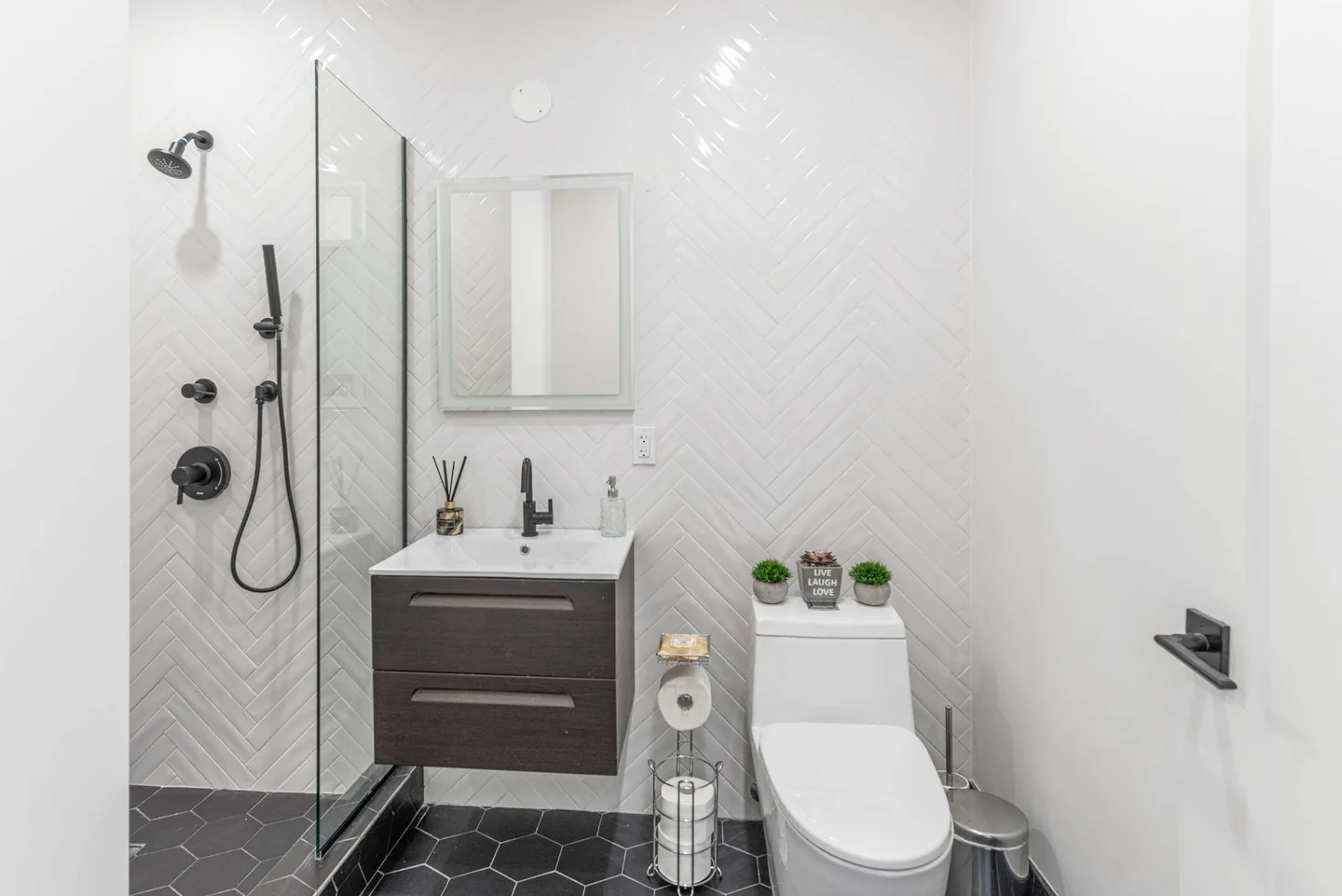 Bathroom — Luxe Studio with Charming Juliet Balcony — The Sixty Two NYC, Lenox Hill, Upper East Side