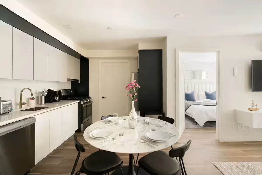 Kitchen — Luxurious 1BR w/ Private Patio near Central Park — The Sixty Two NYC, Lenox Hill, Upper East Side