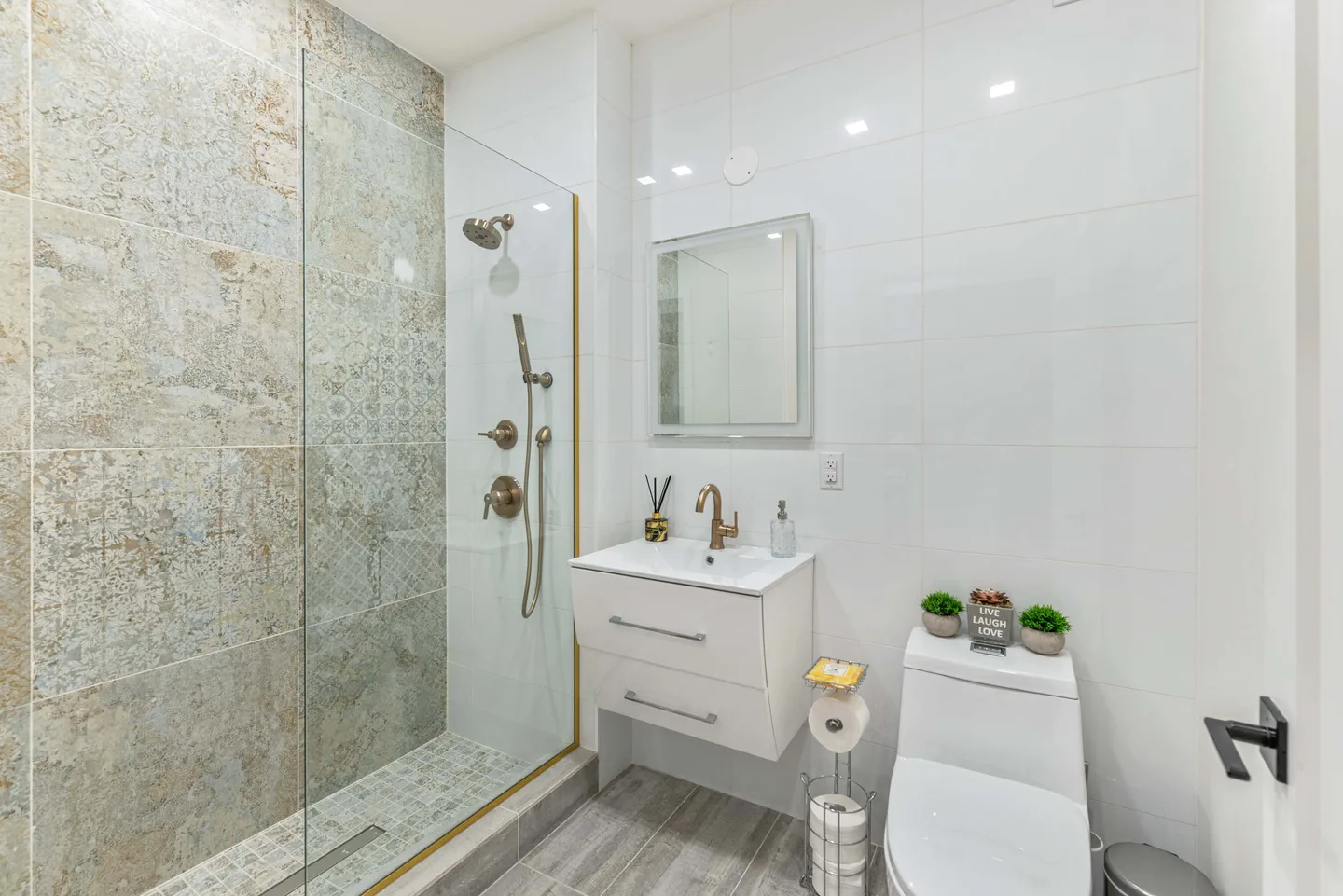 Bathroom — Spacious Studio with Charming Juliet Balcony — The Sixty Two NYC, Lenox Hill, Upper East Side