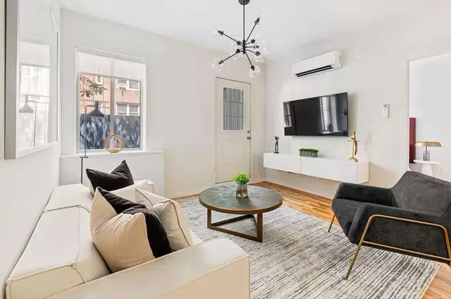 Living area — Luxury 3BR Duplex w Private Patio in Upper East — The Sixty Two NYC, Lenox Hill, Upper East Side