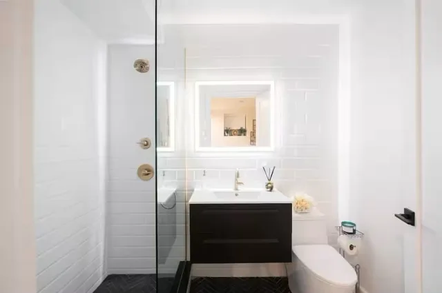 Bathroom — Luxury 2BR Duplex 5min to Central Park — The Sixty Two NYC, Lenox Hill, Upper East Side