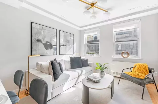 Living area — 3BR Penthouse Suite with Massive Private Rooftop — The Sixty Two NYC, Lenox Hill, Upper East Side